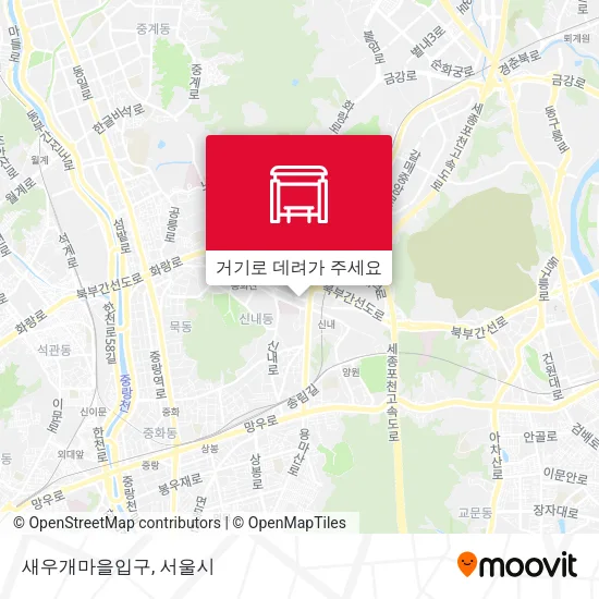 새우개마을입구 지도