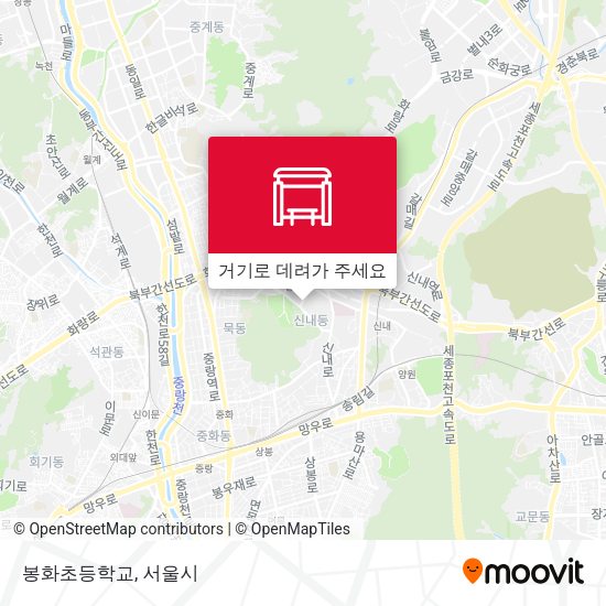 봉화초등학교 지도