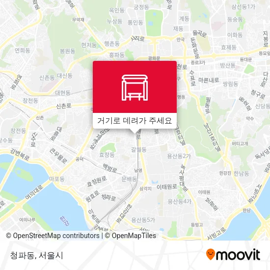 청파동 지도