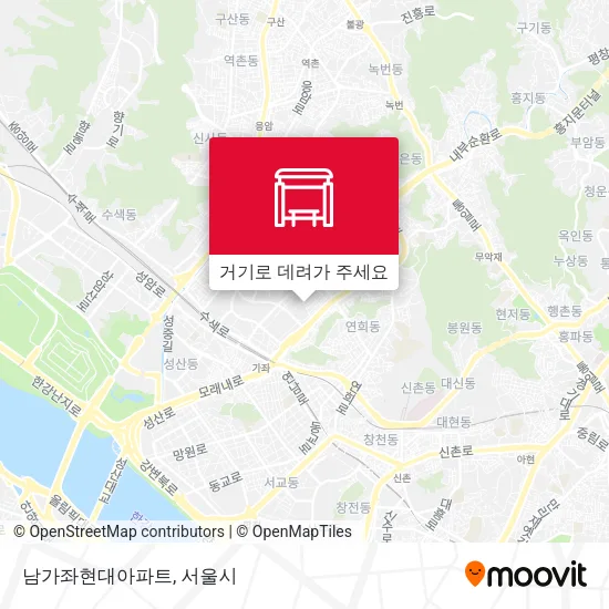 남가좌현대아파트 지도