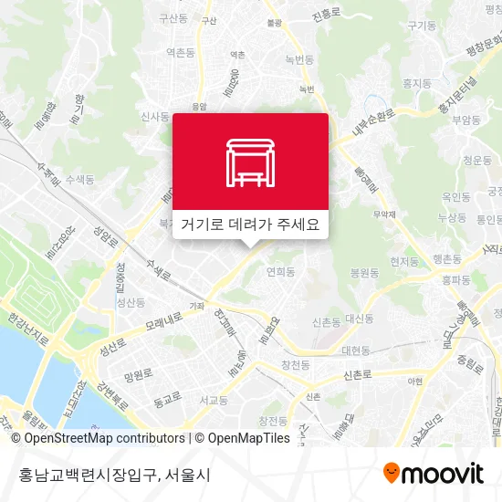 홍남교백련시장입구 지도