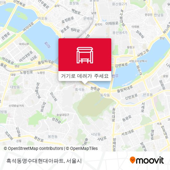 흑석동명수대현대아파트 지도