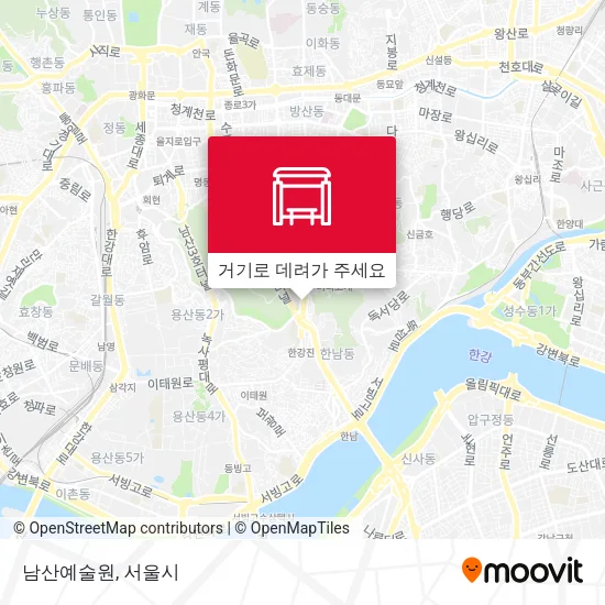 남산예술원 지도