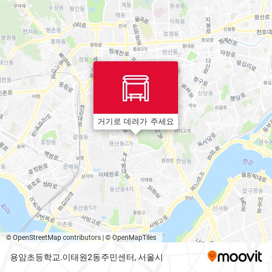 용암초등학교.이태원2동주민센터 지도