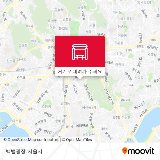 백범광장 지도