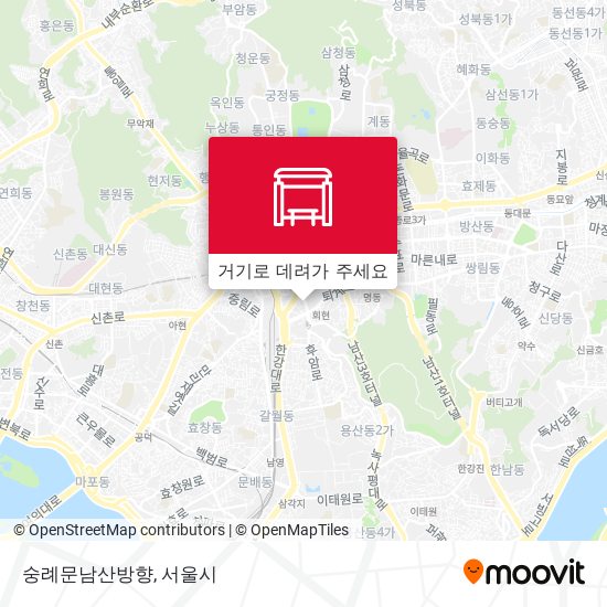 숭례문남산방향 지도