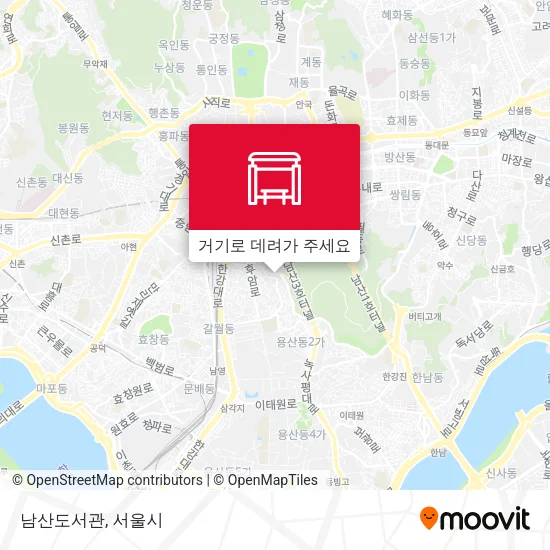 남산도서관 지도