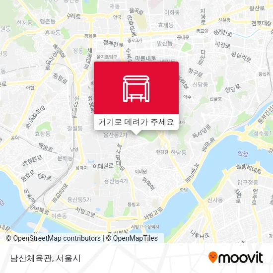 남산체육관 지도