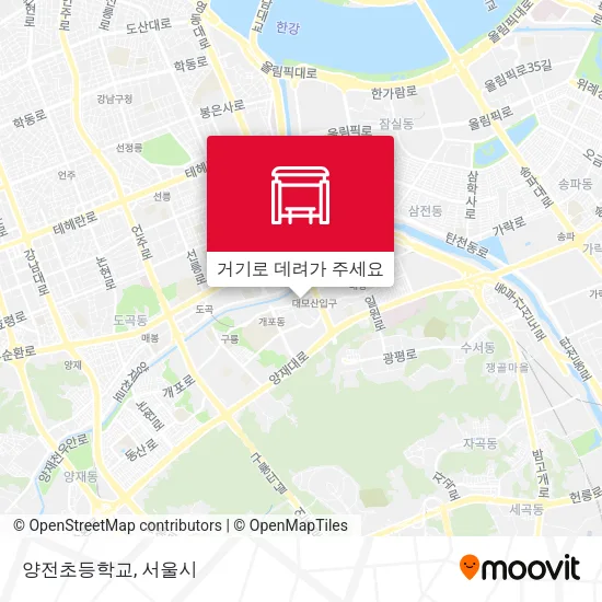 양전초등학교 지도