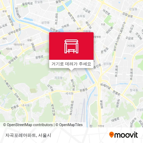 자곡포레아파트 지도