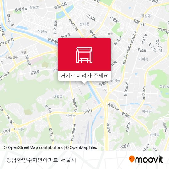 강남한양수자인아파트 지도