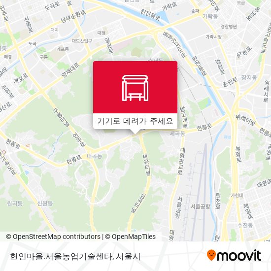 헌인마을.서울농업기술센타 지도