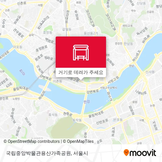 국립중앙박물관용산가족공원 지도