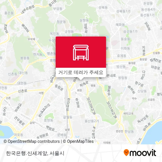 한국은행.신세계앞 지도