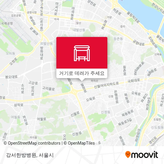 강서한방병원 지도