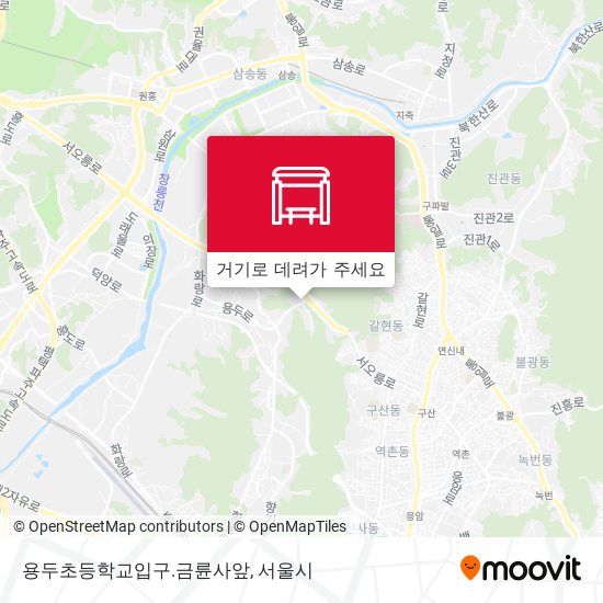 용두초등학교입구.금륜사앞 지도