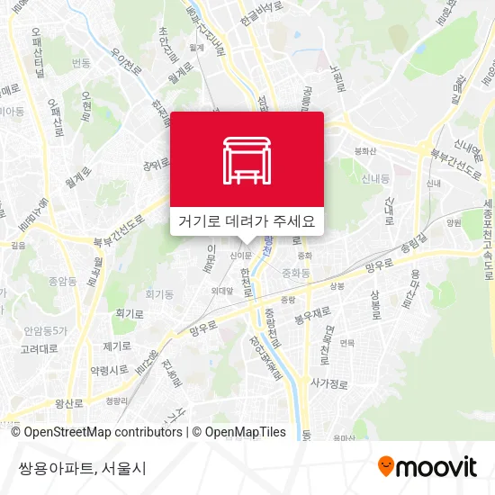 쌍용아파트 지도
