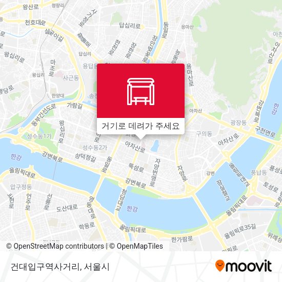 건대입구역사거리 지도