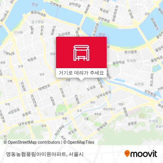 영동농협풍림아이원아파트 지도
