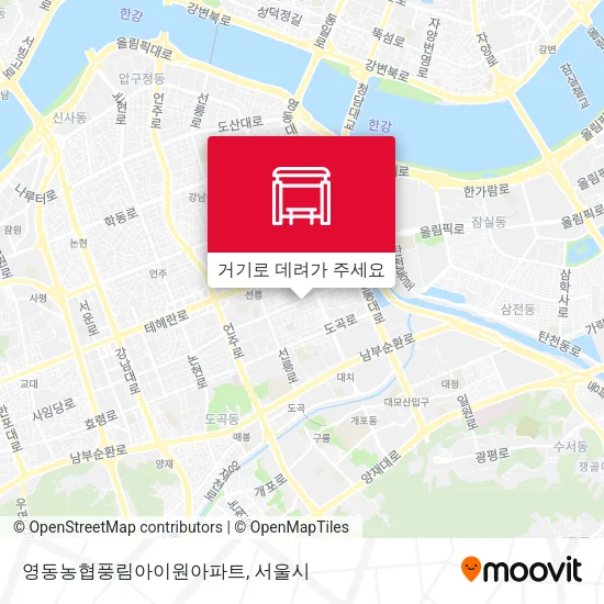 영동농협풍림아이원아파트 지도