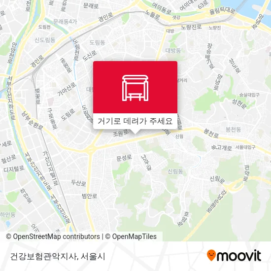 건강보험관악지사 지도
