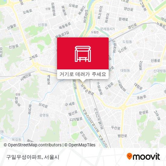 구일우성아파트 지도