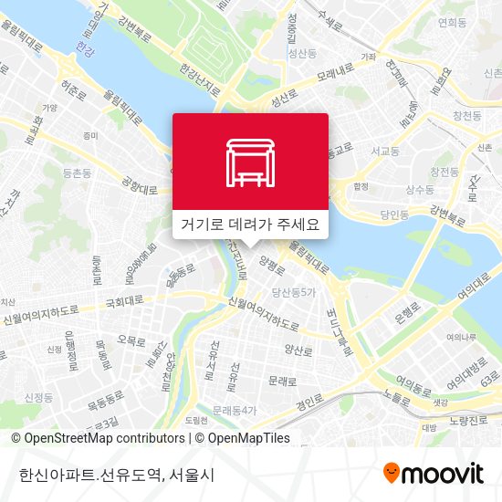 한신아파트.선유도역 지도