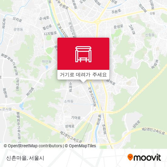 신촌마을 지도