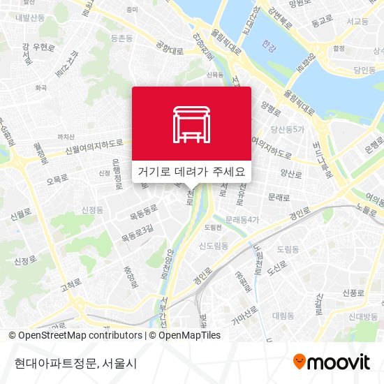현대아파트정문 지도