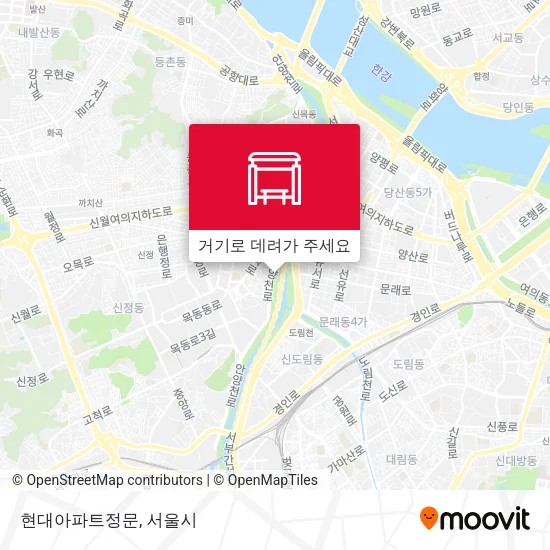 현대아파트정문 지도