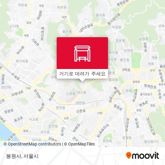 봉원사 지도