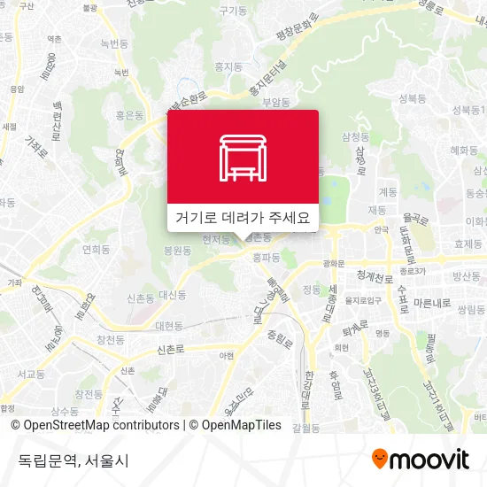 독립문역 지도
