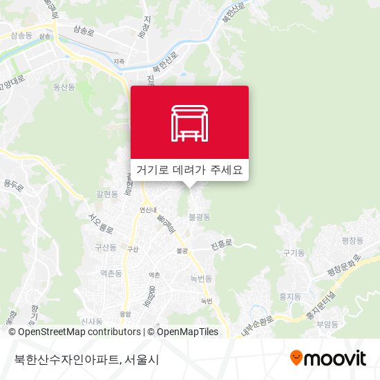 북한산수자인아파트 지도