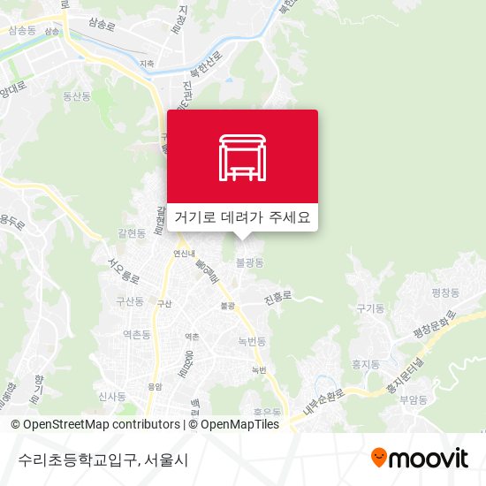 수리초등학교입구 지도