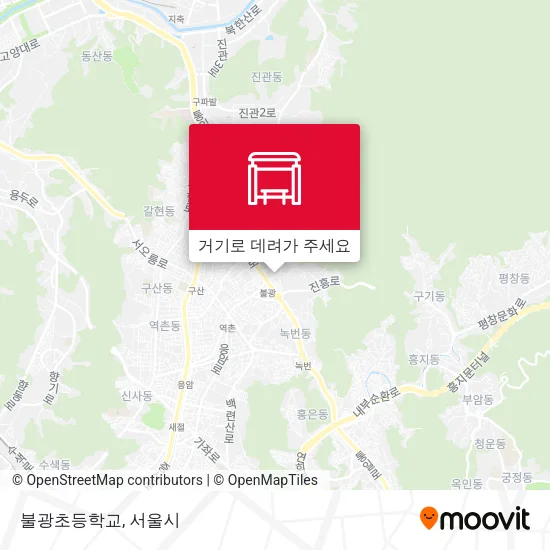 불광초등학교 지도