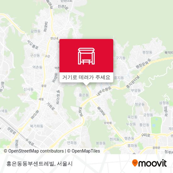 홍은동동부센트레빌 지도