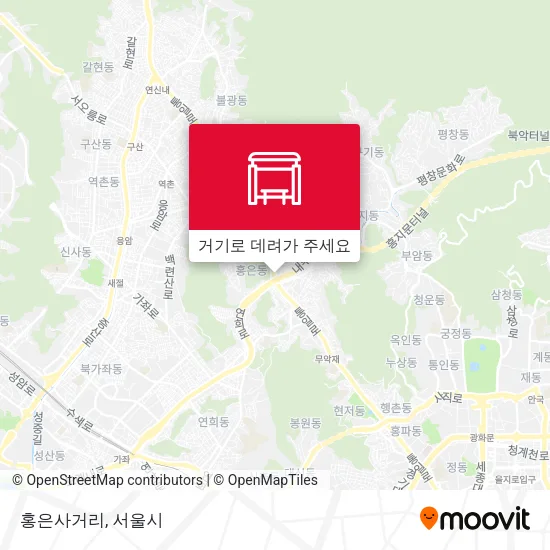 홍은사거리 지도