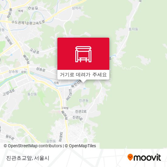진관초교앞 지도