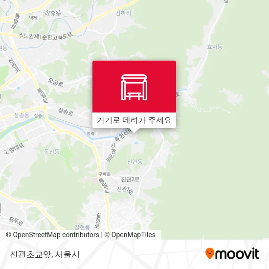 진관초교앞 지도
