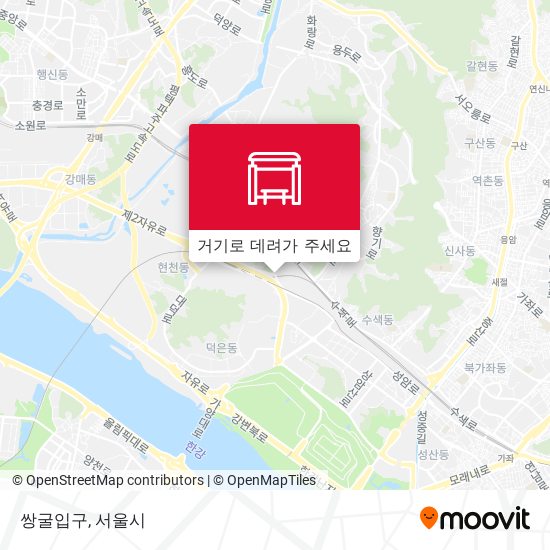 쌍굴입구 지도