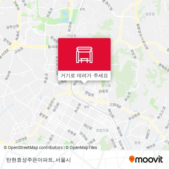 탄현효성주은아파트 지도