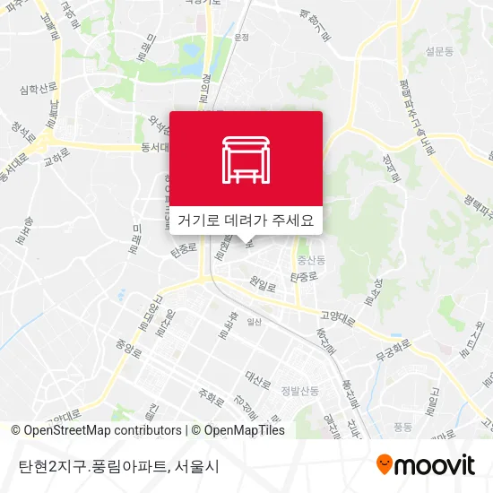 탄현2지구.풍림아파트 지도
