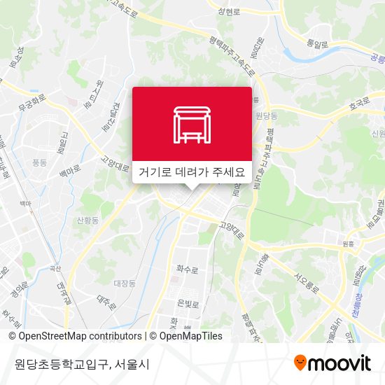 원당초등학교입구 지도
