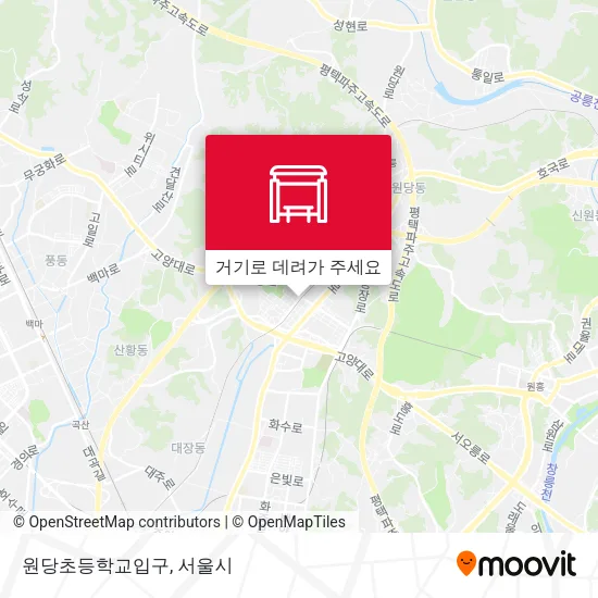 원당초등학교입구 지도