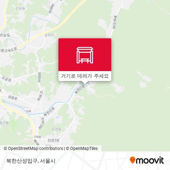 북한산성입구 지도