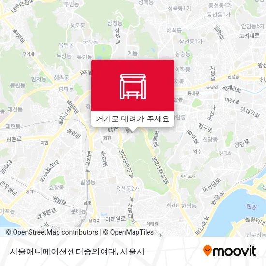 서울애니메이션센터숭의여대 지도