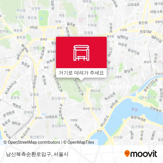 남산북측순환로입구 지도