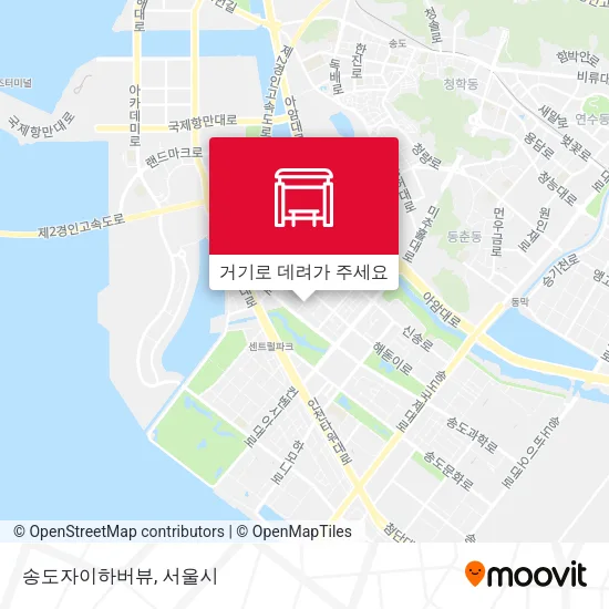 송도자이하버뷰 지도