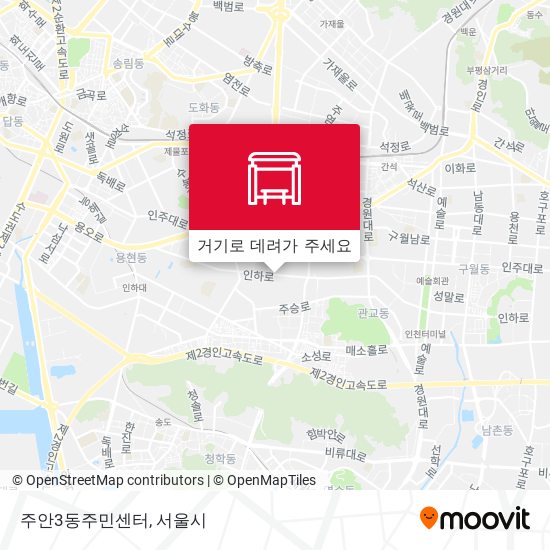 주안3동주민센터 지도