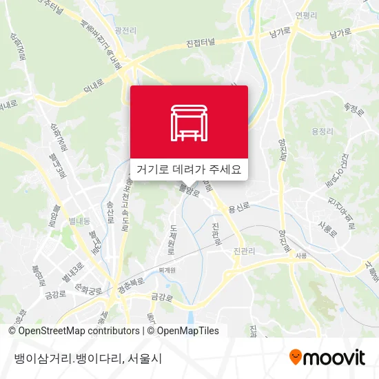 뱅이삼거리.뱅이다리 지도